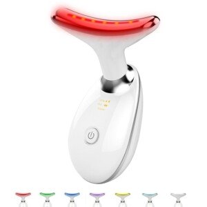 Facial and Neck Massager，7 Color Led light therapy for Face and Neck, Multifunctional Facial Skin Care Tools,Beauty Device for Home Use