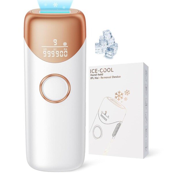 Laser Hair Removal with 5℃ Ice Cooling, Painless IPL Laser Hair Removal Device 3 In 1 Ubroo At Home Hair Remover Machine for Women Men Electrolysis Permanent Epilator on Face...