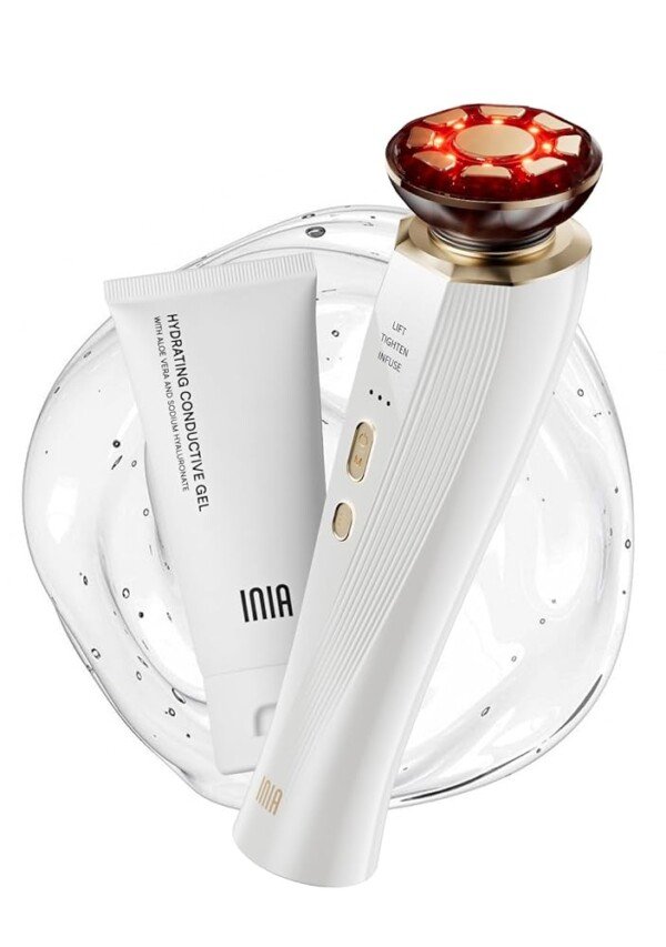Microcurrent Facial Device, 3-in-1 Facial Massager Red Light Therapy Beauty Device for Face and Neck Skin Rejuvenation Lifting, Tightening, Infusing, Effective Wrinkle and...